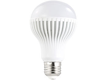 Luminea LED-Lampe, 9W, E27, warmweiß, 3000 K, 585 lm