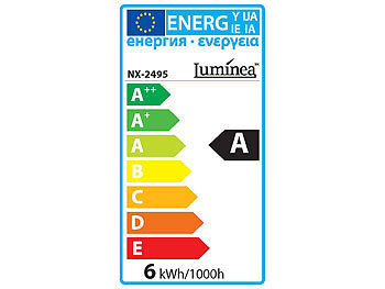 Luminea LED-Kerzenlampe, 6 W, E14, B35, 470 lm, warmweiß, 10er-Set