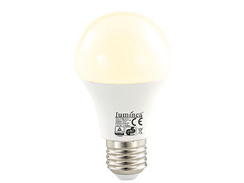 Luminea LED-Lampe, 7W, E27, warmweiß, 2700K, 480 lm, 180°, 10-er Set