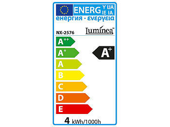 Luminea LED-Tropfen, 4 Watt, E27, 300 Lumen, 160°, 2700 Kelvin, P45, warmweiß