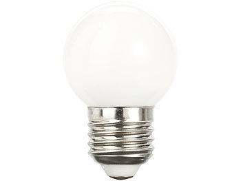 Luminea Retro-LED-Lampe, E27, 3 W, G45, 250 lm, warmweiß, 4er-Set