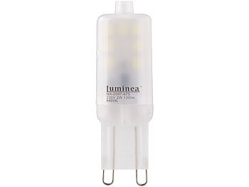 Luminea 10er-Set High-Power LED-Stiftlampen, G9, 2 W, 6400 K/tageslichtweiß
