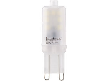 Luminea High-Power-LED-Stiftlampe, G9, 2 Watt, 130 Lumen, 2700 K / warmweiß