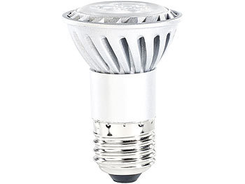 Luminea LED-Spot mit Metallgehäuse, 3x 1W, tageslichtweiß, E27, 230lm, 4er-Set