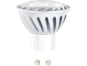 Luminea LED-Spot mit Metallgehäuse, GU10, 4W, tageslichtweiß, 230 lm, 10er-Set