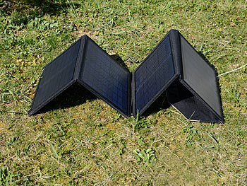 tka LiFePO4-Akku mit 50-Watt-Falt-Solarpanel, 12 V, 60 Ah/ 768 Wh, DC, USB