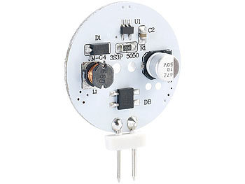 Luminea High-Power G4-LED-Stiftsockel m. SMD5050-LEDs, 1,8 Watt, weiß, 4er-Set