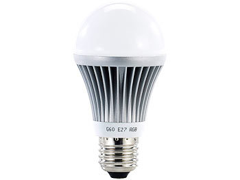 Lunartec LED Lampe E27 Farbwechselnd inkl. Fernbedienung - 4er-Set