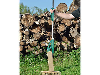 AGT Manueller Hand-Holzspalter für weiches Holz mit bis zu 30 cm Länge