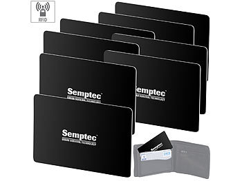 EC Karten Schutz: Semptec 8er-Set RFID- & NFC-Blocker-Karten im Scheckkarten-Format