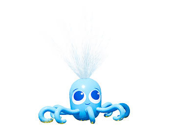Gartenspielzeug: Playtastic Aufblasbarer Oktopus mit integriertem Wassersprinkler für Kinder