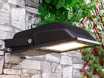 Luminea LED-Fluter 70 W, schwarz, IP65, Licht warmweiß
