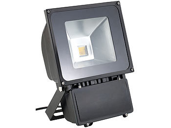 Luminea LED-Fluter 70 W, schwarz, IP65, tageslichtweiß