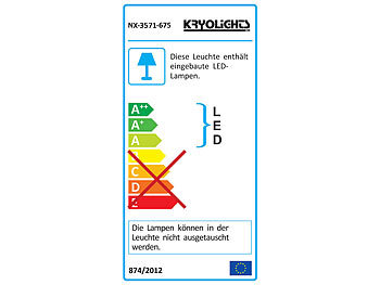 KryoLights Wetterfester LED-Fluter, 20 Watt, 1.600 Lumen, IP65, warmweiß 3.000 K