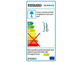 KryoLights Wetterfester LED-Fluter in Gelb, 10W, IP65, Warmweiß