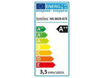 Luminea LED-Filament-Tropfen, G45,A++, E14, 3,5 W, 360 lm, 270°, 3000K