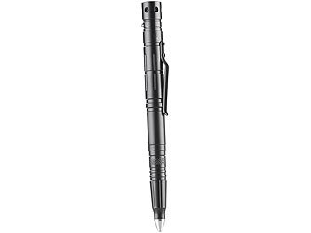 VisorTech 5in1-Tactical Pen mit Kugelschreiber, LED, Glasbrecher & Brieföffner