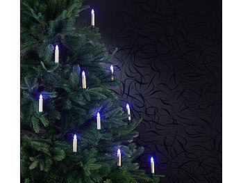 Lunartec RGB- Weihnachtsbaum- kerzen,10er-Set (Versandrückläufer)