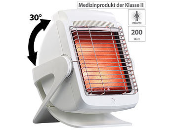 Rotlichtlampe: newgen medicals Medizinischer Infrarot-Wärmestrahler, Glaskeramikplatte, 200 Watt
