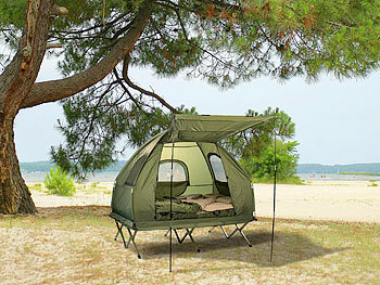 Zelt mit integrierter Luftmatratze