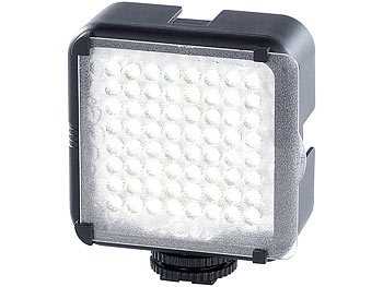 Somikon Foto- und Videoleuchte mit 64 Tageslicht-LEDs, 4,5 W, 480 lm