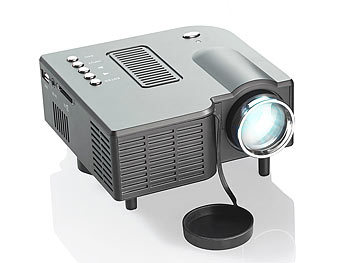 SceneLights Mini-LED-Beamer LB-3001.mini mit 60 Lumen & Media-Player (refurbished)