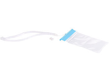 Somikon Wasserdichte Universal-Tasche für iPhone & Smartphone bis 15,7 cm/6,2"