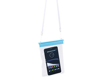 Somikon Wasserdichte Universal-Hülle für iPad mini & Tablets bis 20,3 cm / 8"