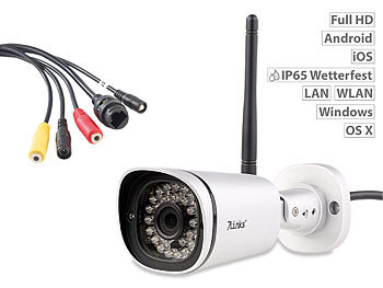 7links Wetterfeste IP-Kamera IPC-850.FHD mit 1080p Full HD und SofortLink