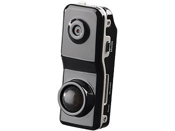 Kamera mit Bewegungsmelder: Somikon Mini-Action-Cam Raptor-5000.pr mit PIR-Bewegungssensor