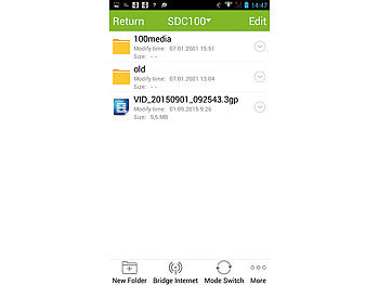 Callstel Kabelloser WLAN-microSD-Kartenleser für Android