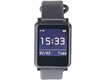 simvalley Mobile Smartwatch mit Bluetooth 4.0, Fitness, Pulsmessung (refurbished)