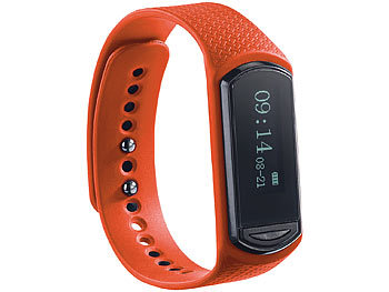 newgen medicals Wechsel-Armband für Fitness-Tracker FBT-40.HR, orange