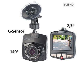 NavGear Full-HD-Dashcam MDV-2750 G-Sensor, Display (Versandrückläufer)