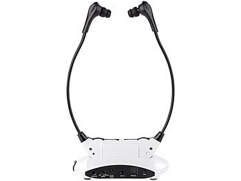 newgen medicals Funk-Kinnbügel-Kopfhörer mit Bluetooth 4.0, digitalem Eingang, 123 dB