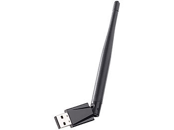 7links Mini-USB-WLAN-Stick WS-335.at mit externer Antenne, 300 Mbit/s, WPS