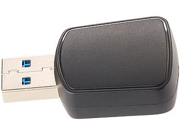 7links Mini-WLAN-Stick WS-1200.ac mit bis zu 1200 Mbit/s (802.11ac), USB 3.0
