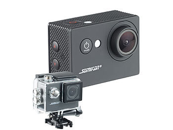 Somikon HD-Action-Cam DV-1212 mit 720p-Auflösung, Unterwasser-Gehäuse, IP68