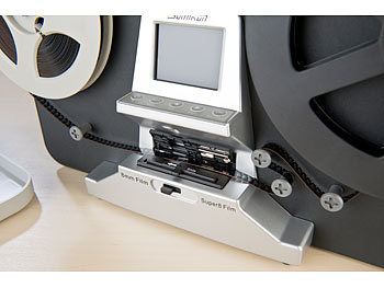 Somikon HD-XL-Film-Scanner & -Digitalisierer für Super 8 & 8 mm, bis 7'-Rollen