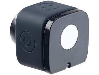 Somikon Mini-Selfie-Cam mit WLAN und App-Steuerung, 720p, Klebepad & Magnet