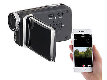 Somikon Full-HD-Camcorder mit 7,6-cm-Touch-Display (3") (Versandrückläufer)