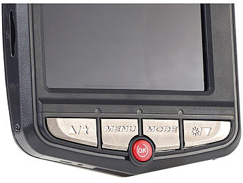 NavGear VGA-Dashcam mit Bewegungserkennung und 6,1-cm-Farb-Display (2,4")