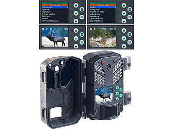 VisorTech Full-HD-Wildkamera mit Bewegungssensor, Versandrückläufer