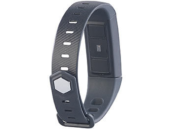 newgen medicals Fitness-Armband mit Farbdisplay, Blutdruck-Anzeige, Bluetooth, IP67