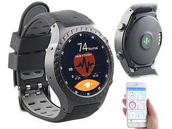newgen medicals GPS-Handy-Uhr & Smartwatch für iOS & Android, Versandrückläufer