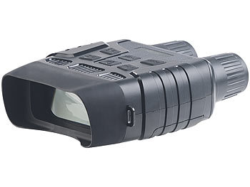 Fernglas mit Kamera: Zavarius Nachtsichtgerät binokular mit HD-Videokamera, bis 700 m IR-Sichtweite