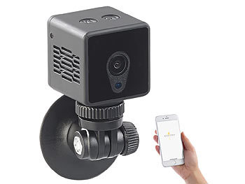 Minikamera mit App: 7links HD-Micro-IP-Überwachungskamera mit WLAN (Versandrückläufer)