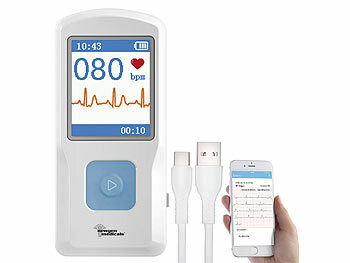 newgen medicals Mobiles medizinisches EKG-Messgerät mit PC-Software und App