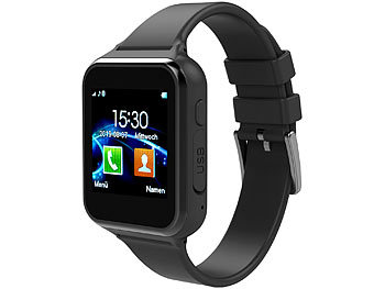 simvalley Mobile 2in1-Handy-Uhr & Smartwatch für Android, Versandrückläufer