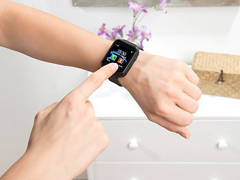 simvalley Mobile 2in1-Handy-Uhr & Smartwatch für Android, Versandrückläufer